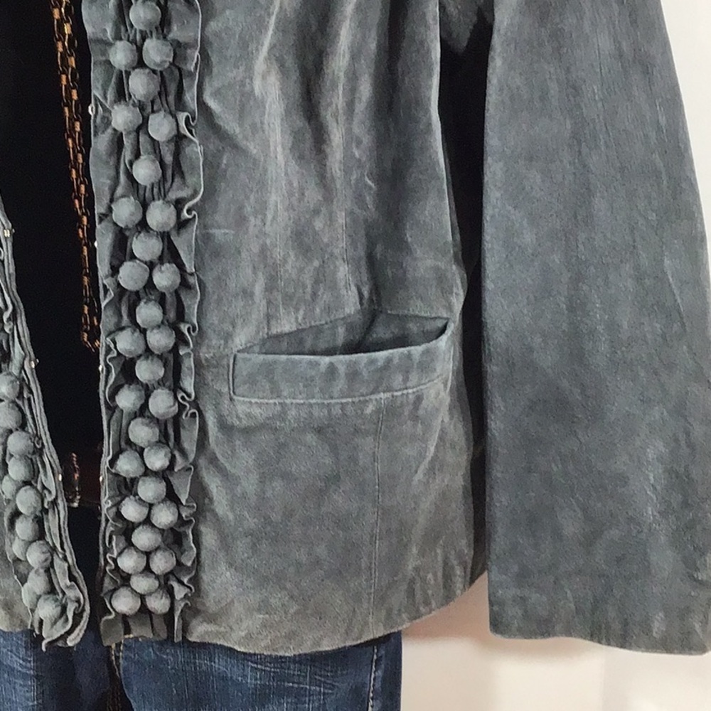 Bradley Bayou gray suede jacket L NWT - Picture 3 of 10
